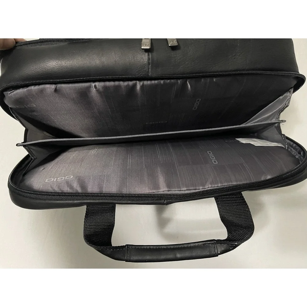 NWT OGIO Dividend Messenger 417017 Black Columbian‎ Leather Professional